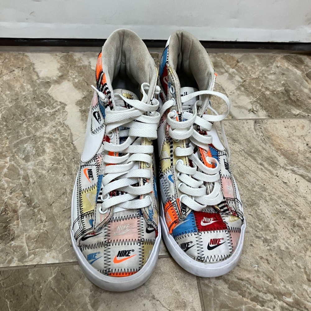 Nike Patchwork Multicolor Blazer Mid Sneaker Shoe… - image 3